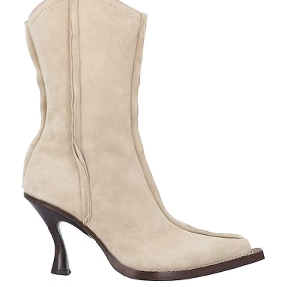 Acne Studios Western Goat Skin Boot Nude Beige Cream - Picture 10 of 10